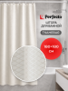 Штора для ванной комнаты 180х180 с кольцами PERFECTO LINEA Harmony жемчужно-белый (36-118116)
