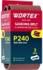 Шлифлента 100x914 мм P240 WORTEX 3 штуки (1325977)