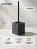 Ершик для унитаза PERFECTO LINEA StoneWave черный (35-130804)
