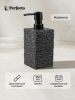 Дозатор для жидкого мыла PERFECTO LINEA StoneWave черный (35-130801)
