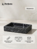 Мыльница PERFECTO LINEA StoneWave черный (35-130803)