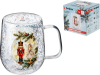 Кружка стеклянная PERFECTO LINEA Snow Ballet-2 с двойными стенками 380 мл (30-380020)